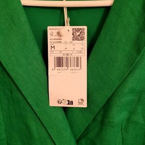 Mango Women's Bright Green Tailored Blazer